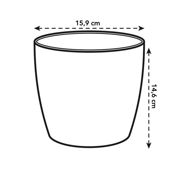 brussels diamond rund 16cm anthracite